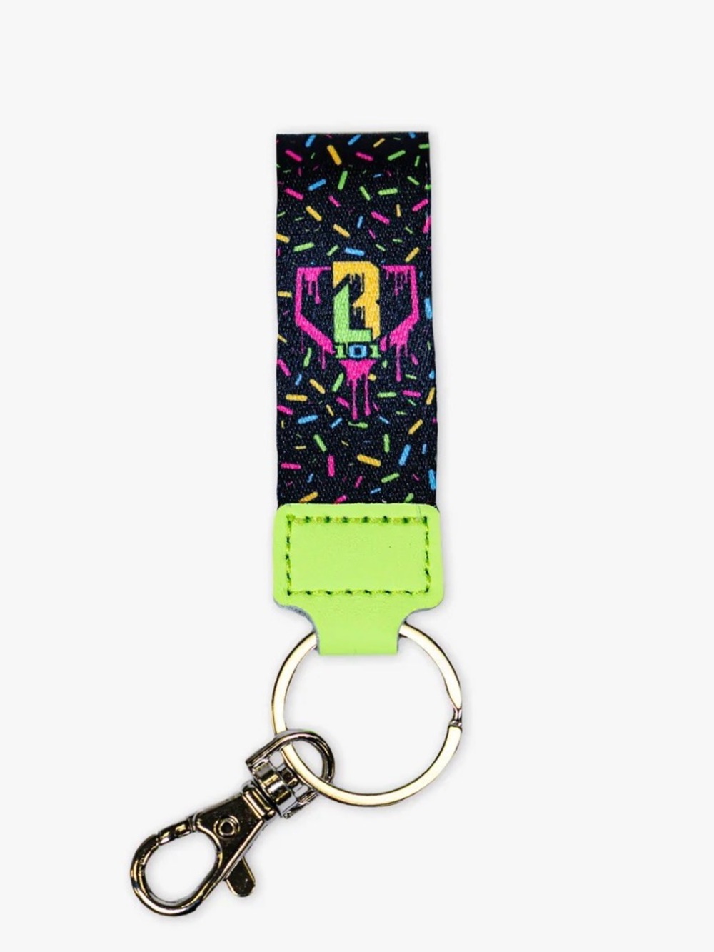 NWT New Baseball Lifestyle BL 101 Ice Cream Sprinkles Keyring Black Green